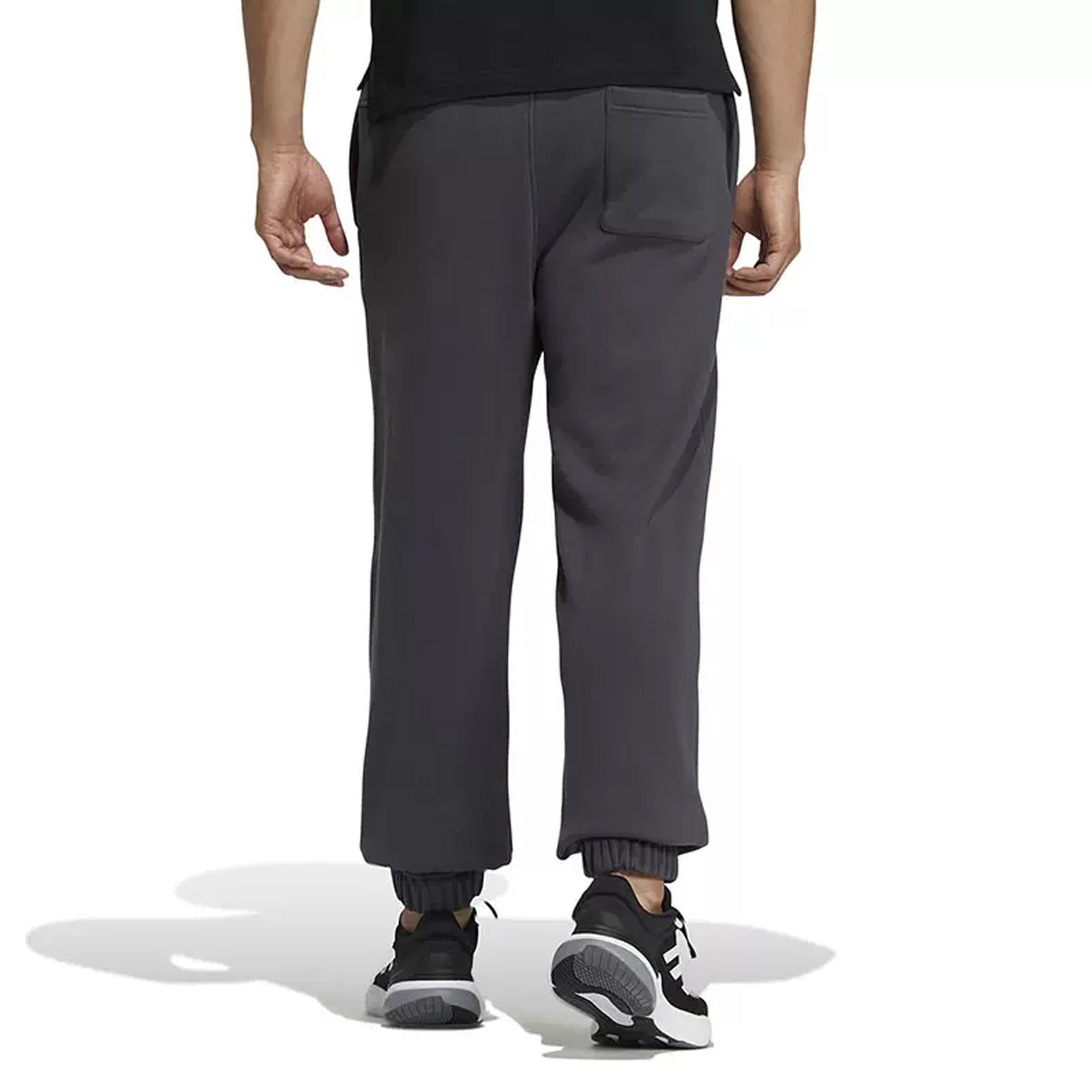 Men's adidas Knit Pants Solid Color Alphabet Printing Bundle Feet Sports Pants/Trousers/Joggers Blac - 4