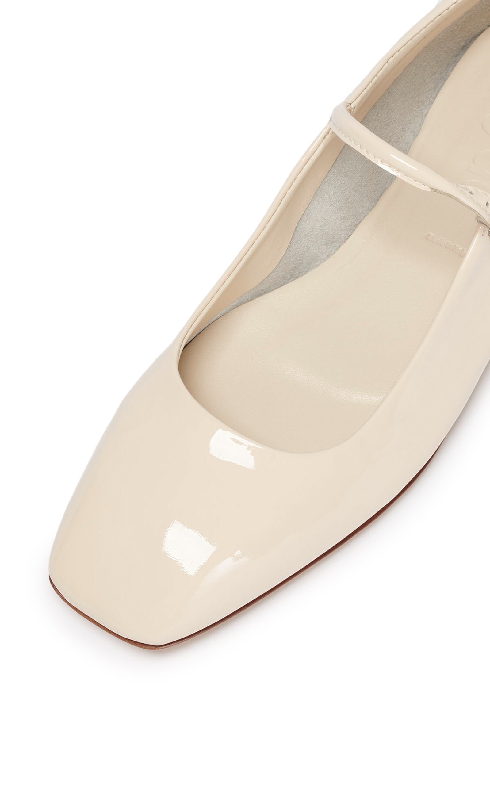 Uma Patent Leather Mary Jane Flats ivory - 6