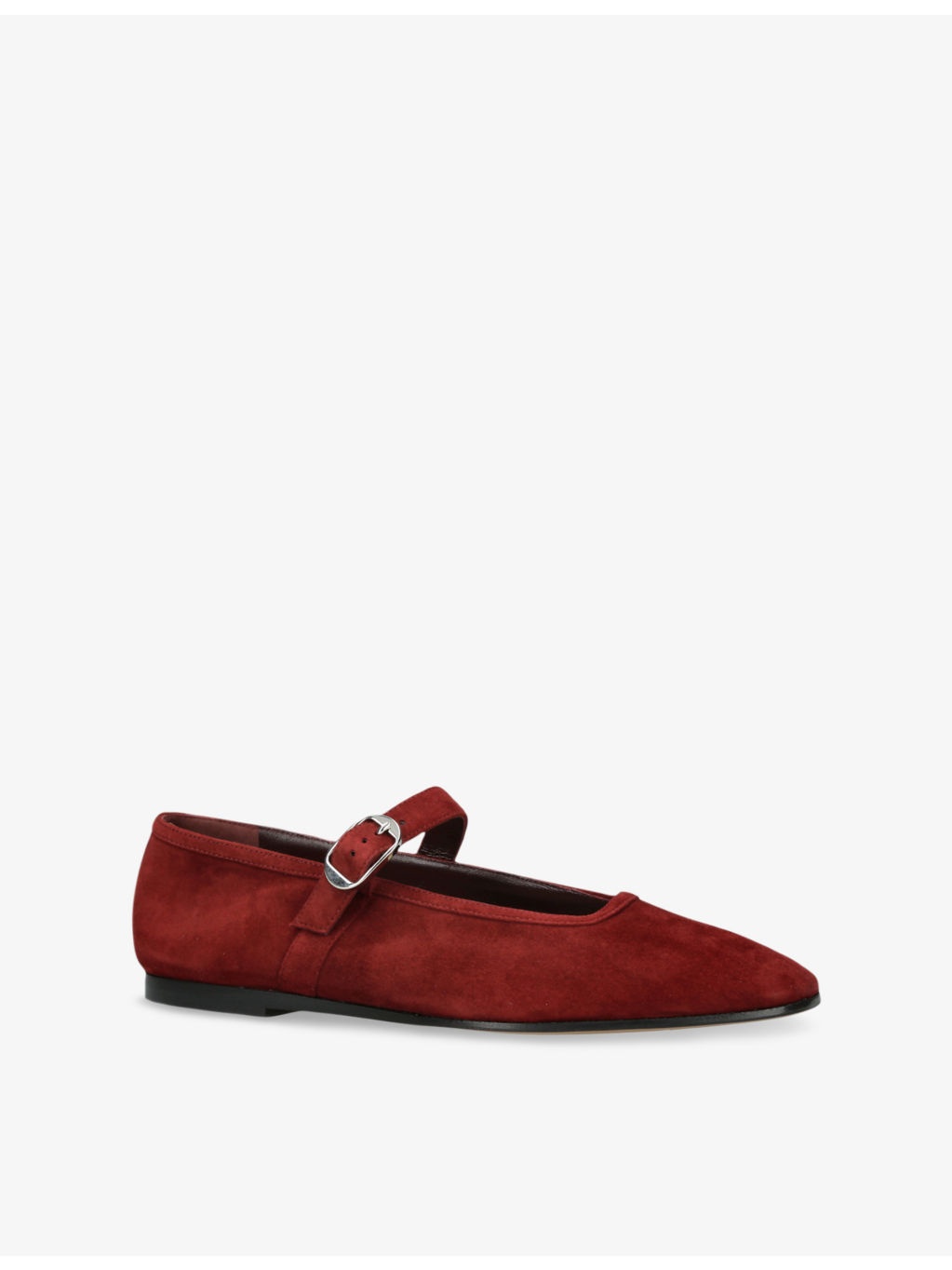 Mary Jane Suede Ballet Flats - 3