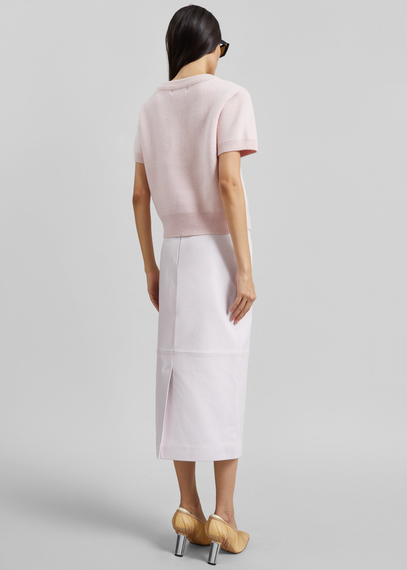 Sona Wool Knit Top - Pink 7