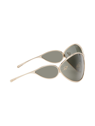 Blumarine Gold Wraparound Sunglasses outlook