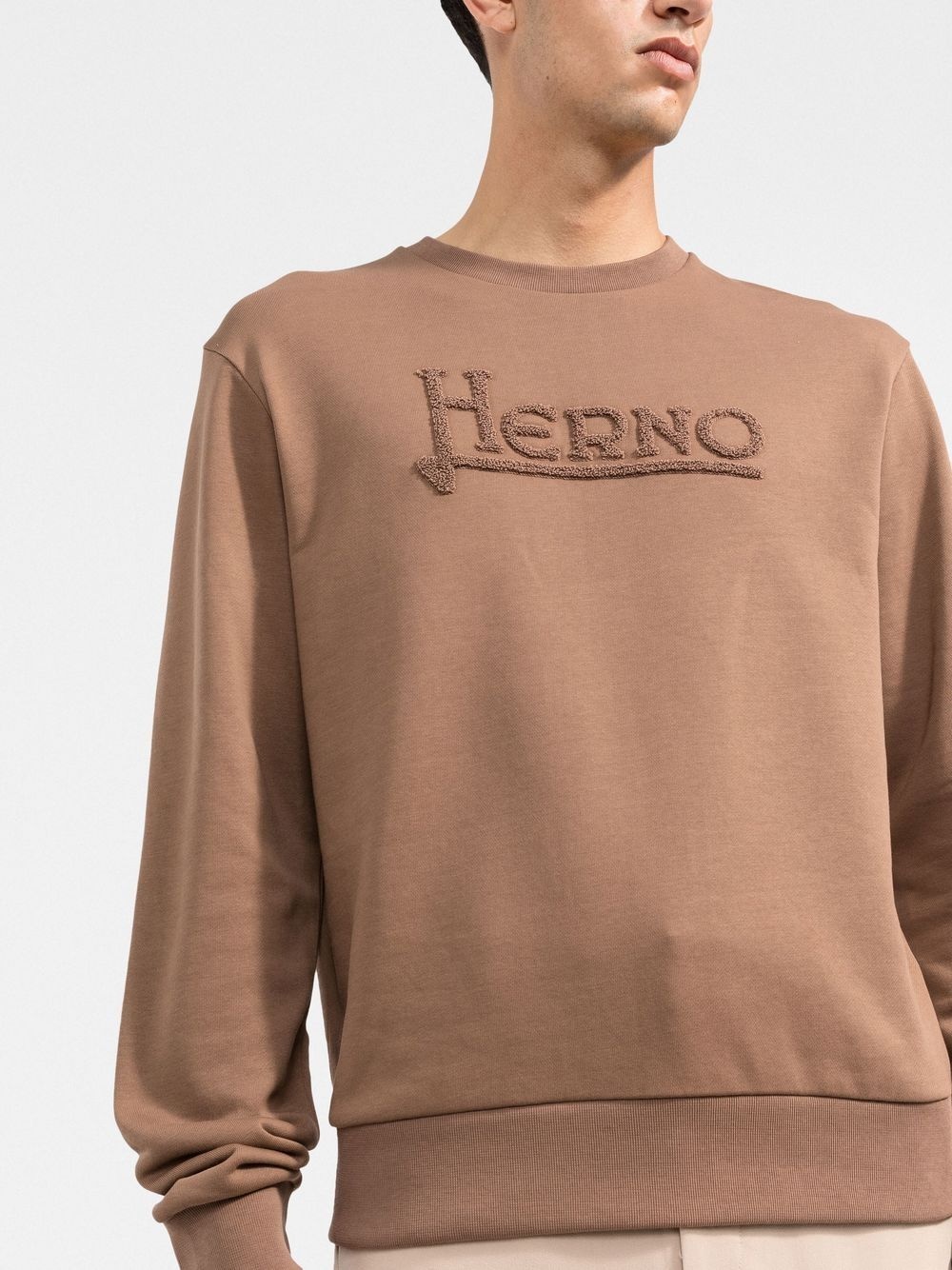 logo-print long-sleeve sweatshirt - 3