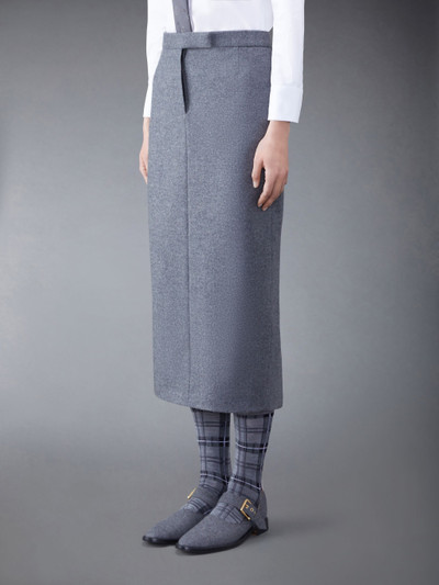 Thom Browne Flannel Low Rise Pencil Skirt outlook