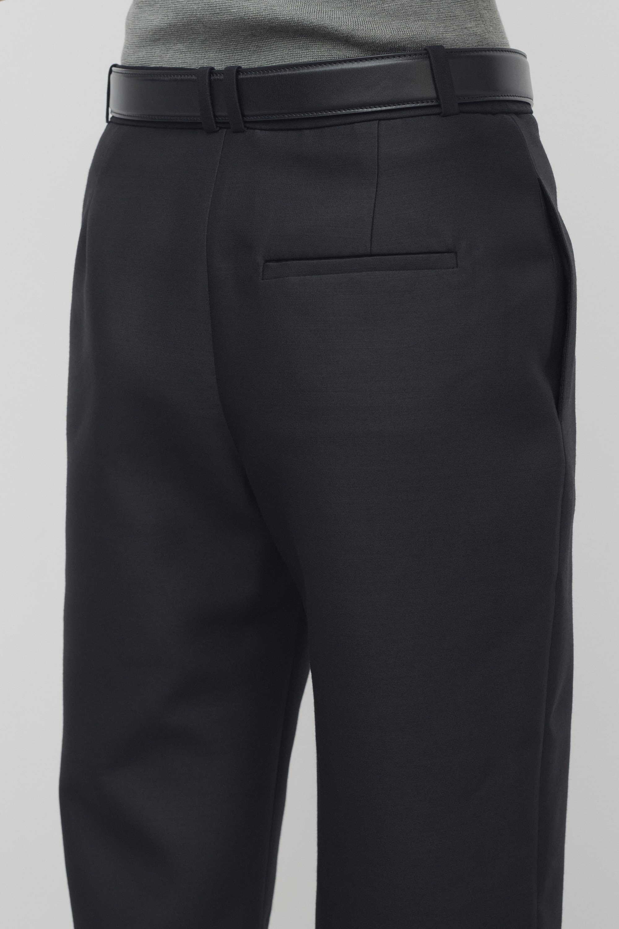 Abbel Pant in Wool and Silk - 5