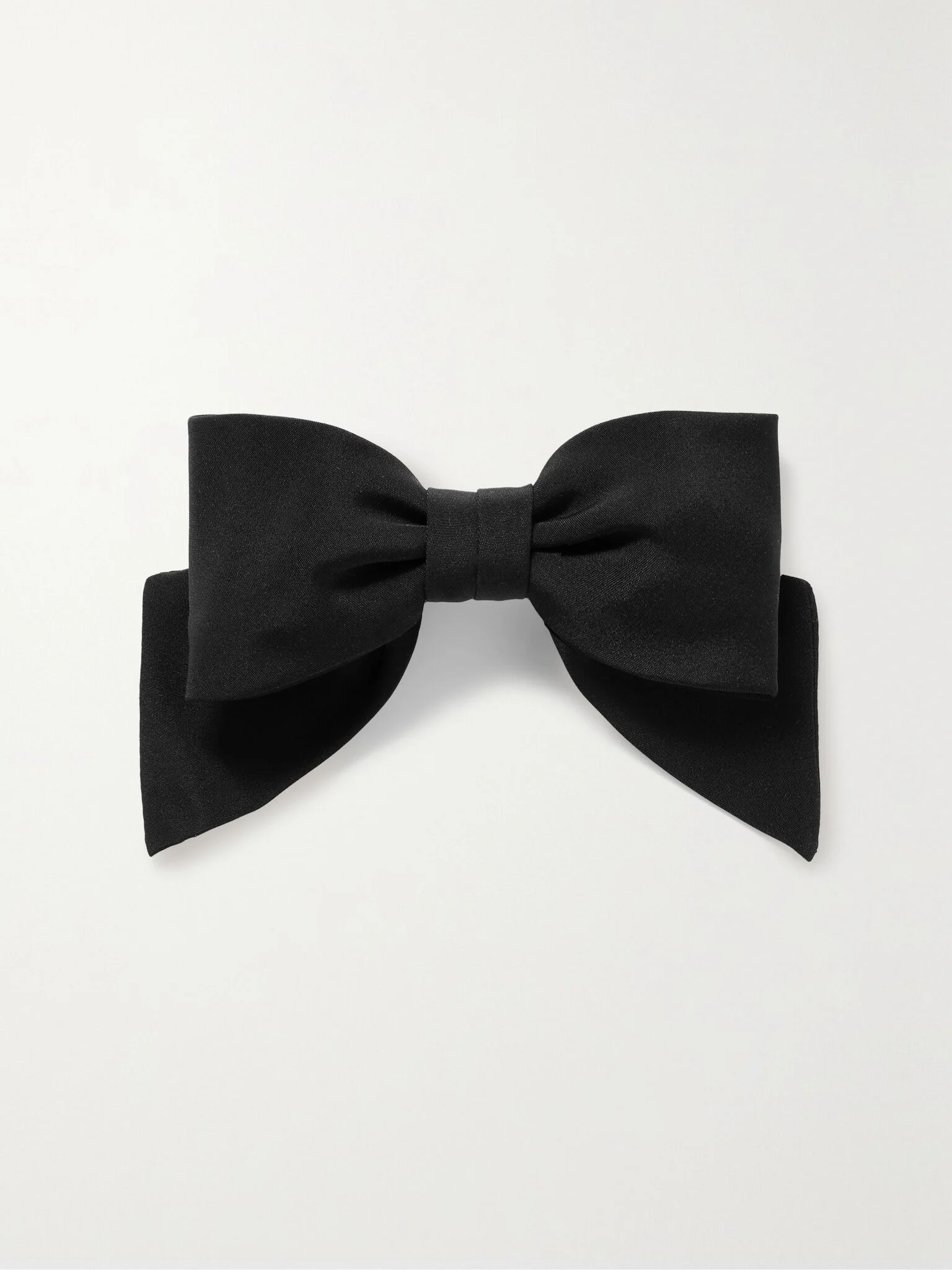 + NET SUSTAIN satin bow hair clip Black - 1