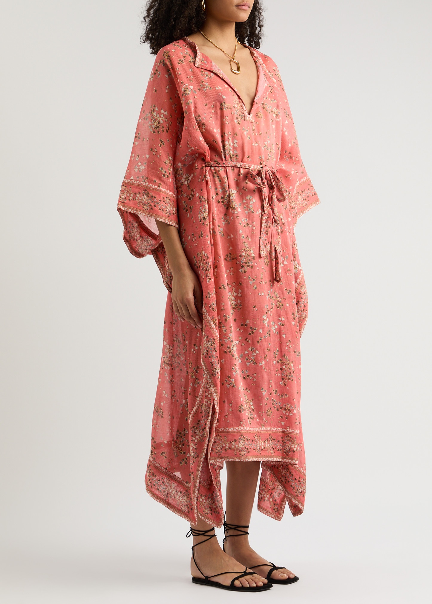 Amira printed cotton-blend kaftan dress - 2