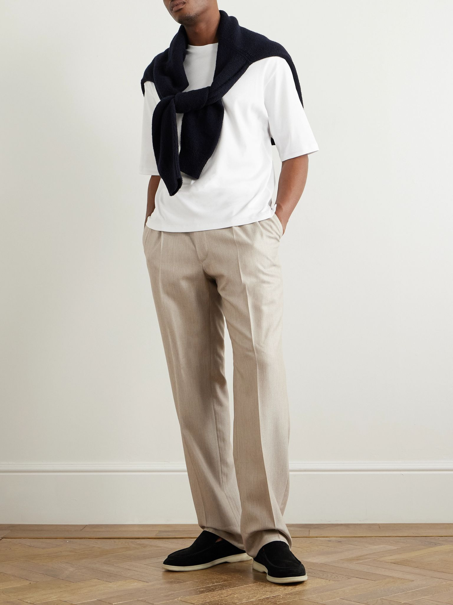 Tremezzo Sea Island Cotton-Jersey T-Shirt White - 2