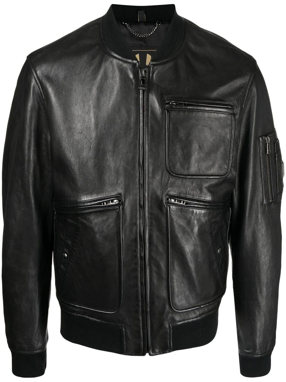 Finsbury leather bomber jacket - 1