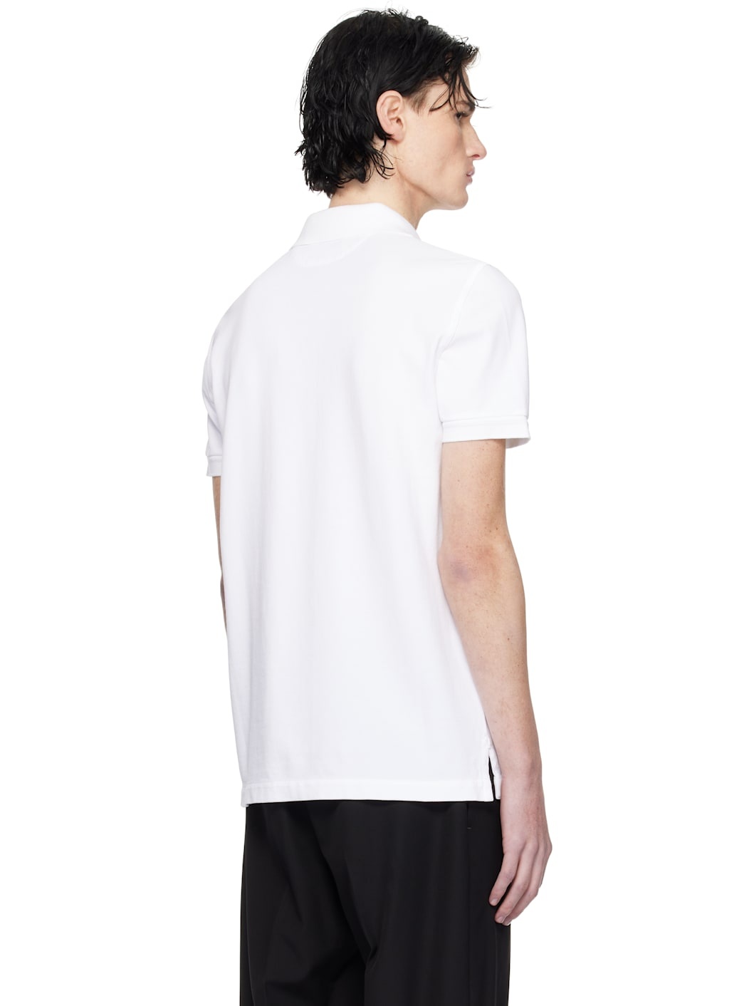 White Tennis Piquet Polo - 3