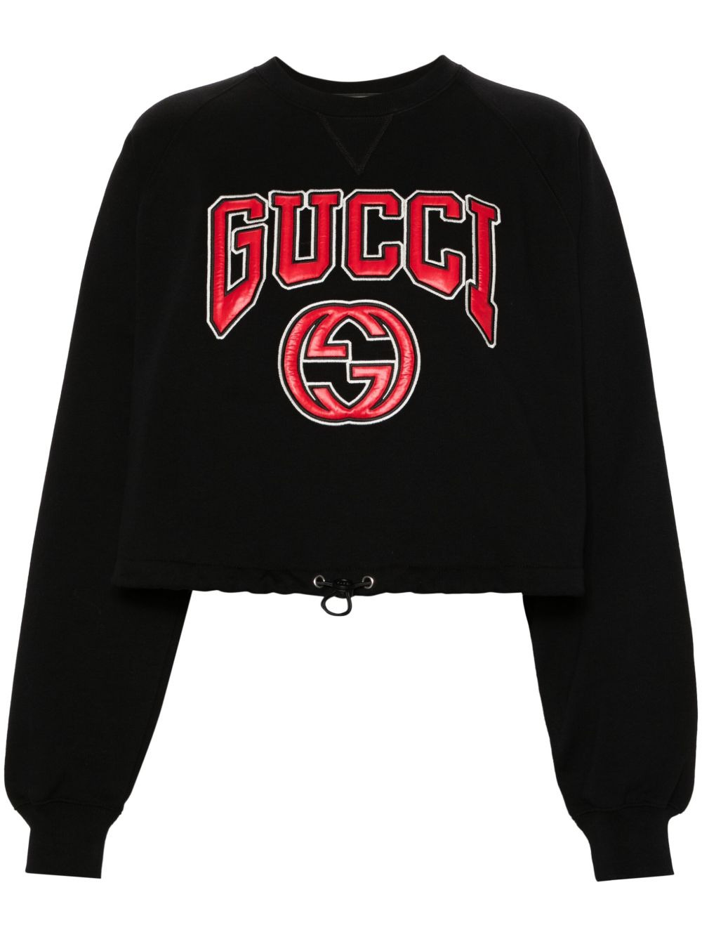logo-appliquÃ© cotton sweatshirt - 1