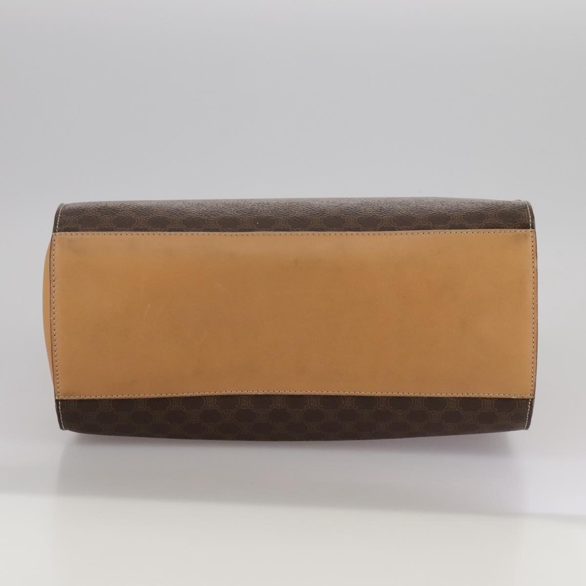 CELINE Macadam Canvas Hand Bag Pvc Leather Brown - 5