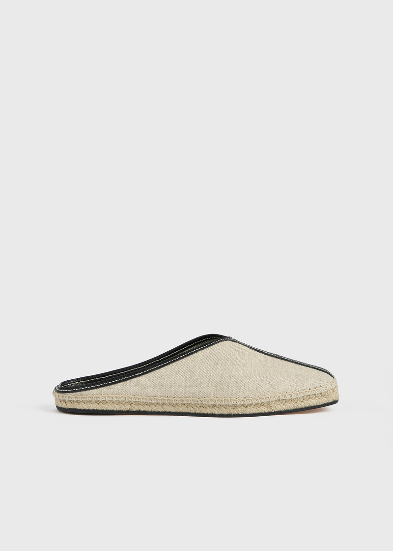 The Espadrille Slipper ecru/black 7