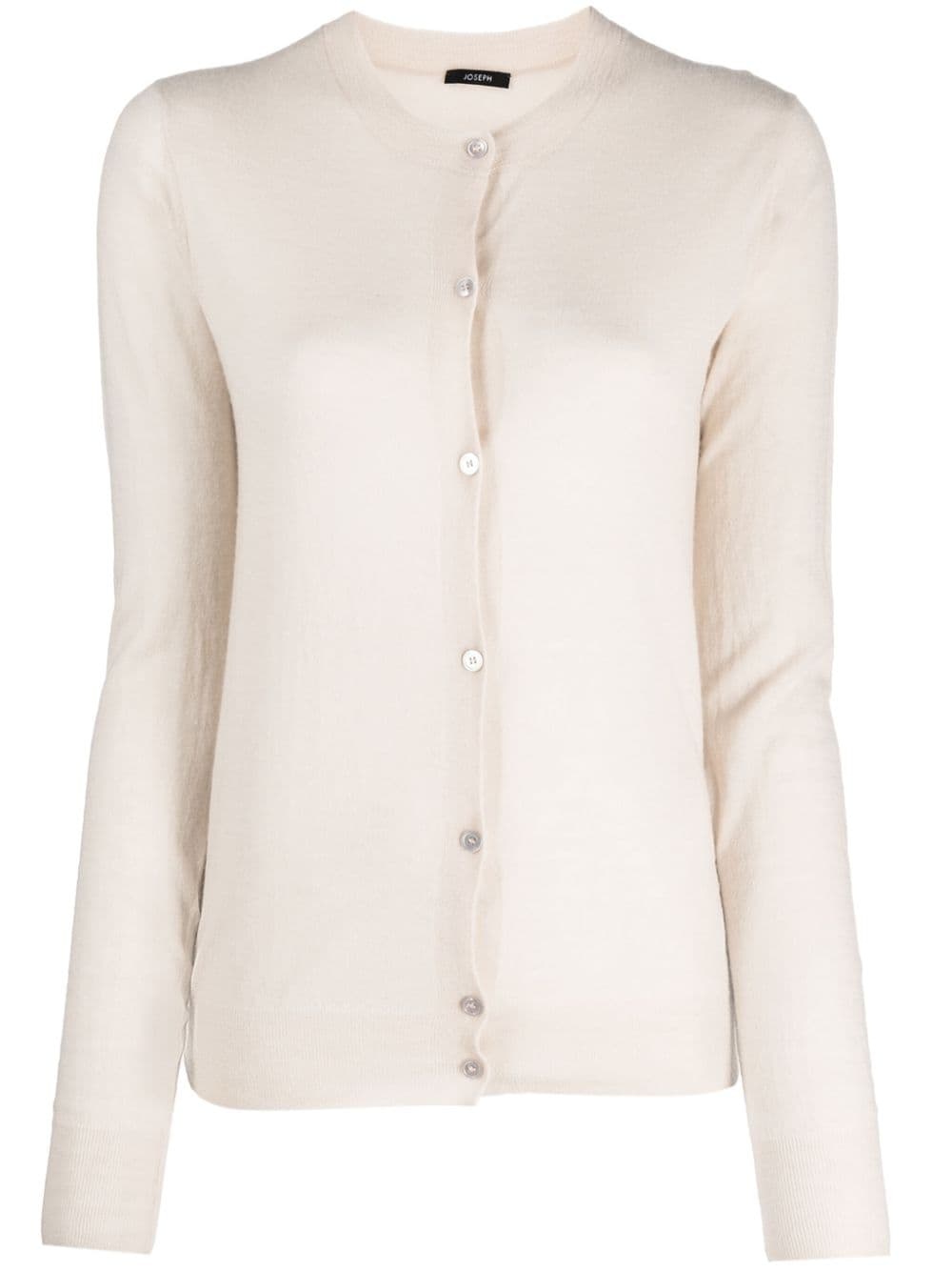 button-up cashmere cardigan - 1