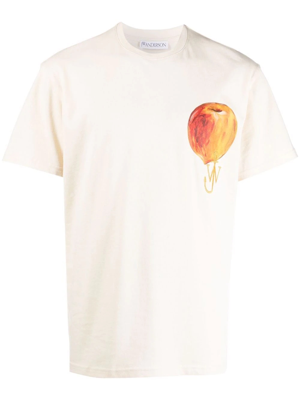 peach-print logo T-shirt - 1