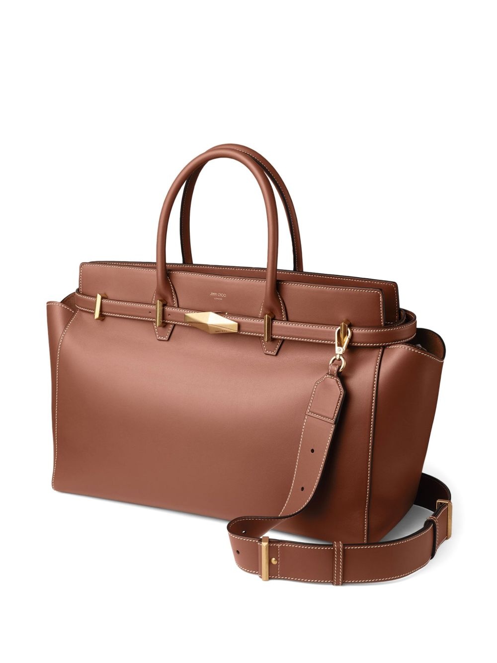 medium Diamond Belted tote bag - 3