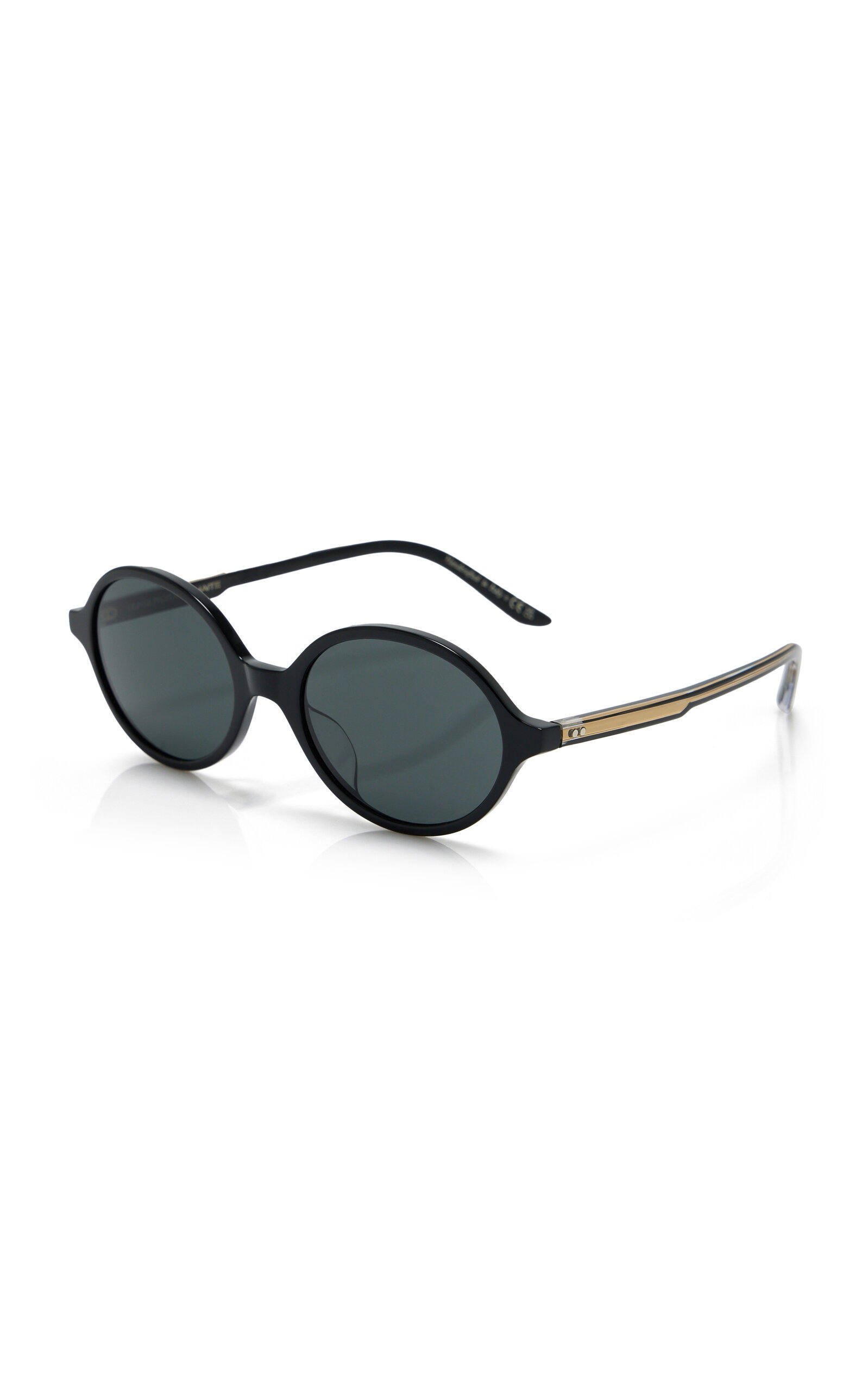 Round-Frame Acetate Sunglasses black - 3