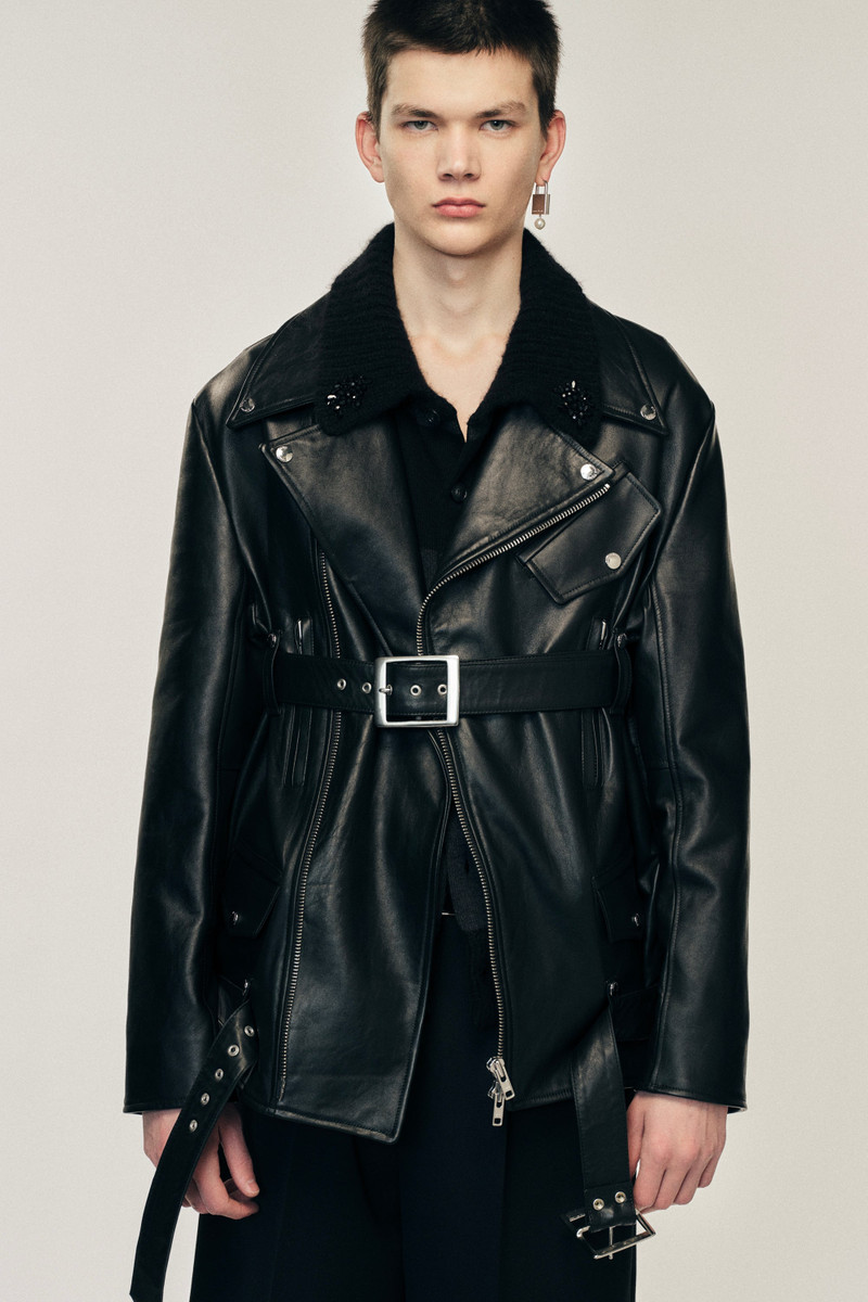 Multi Belt Biker Jacket 4