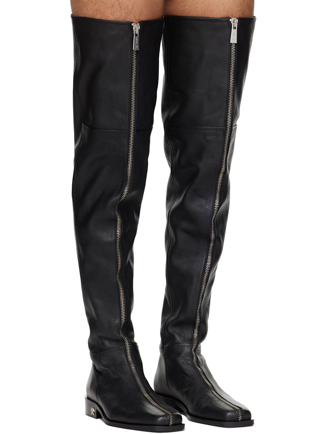 Black Adem Overknee Boots - 4