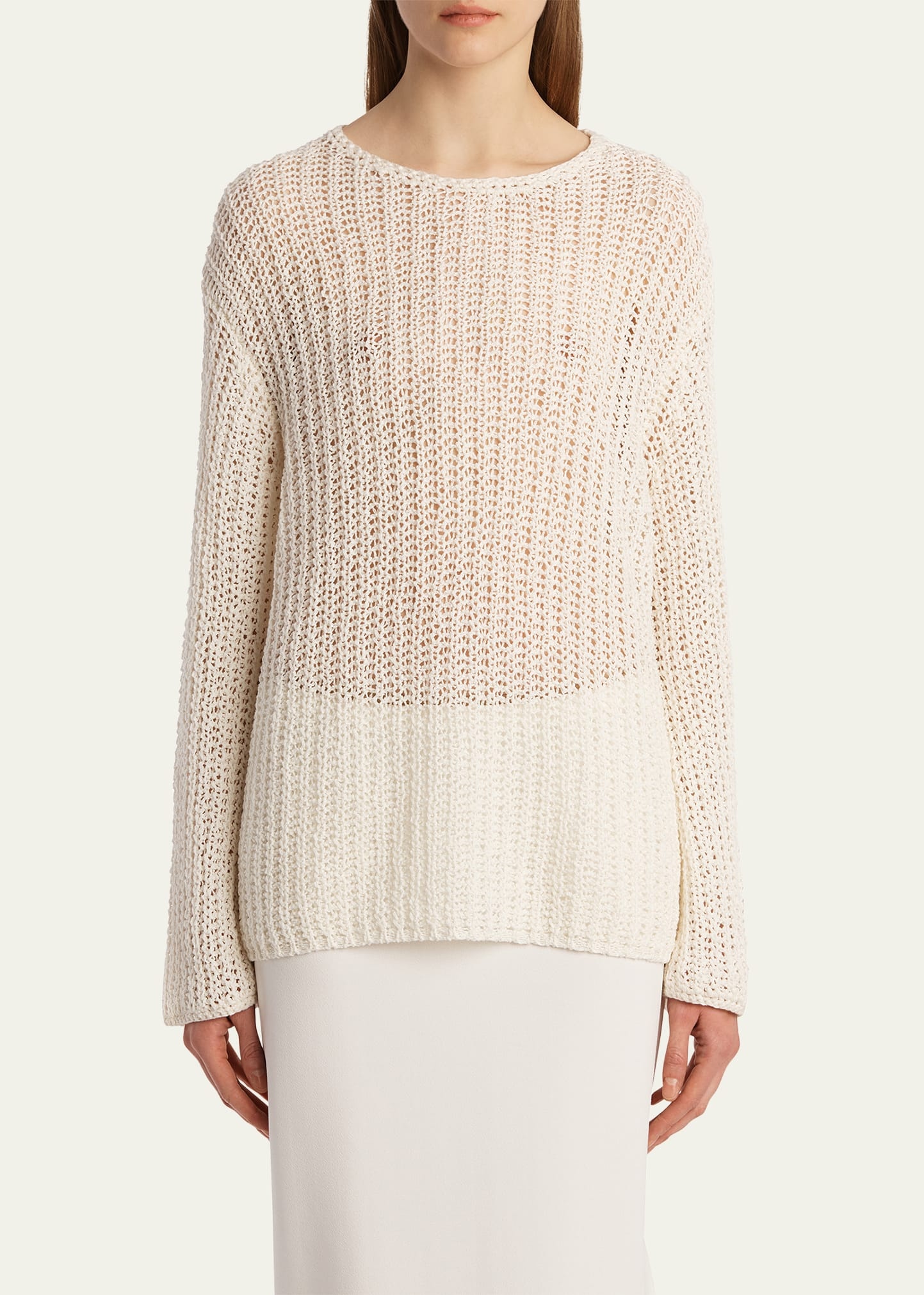Elowen Cotton Open-Knit Sweater - 4