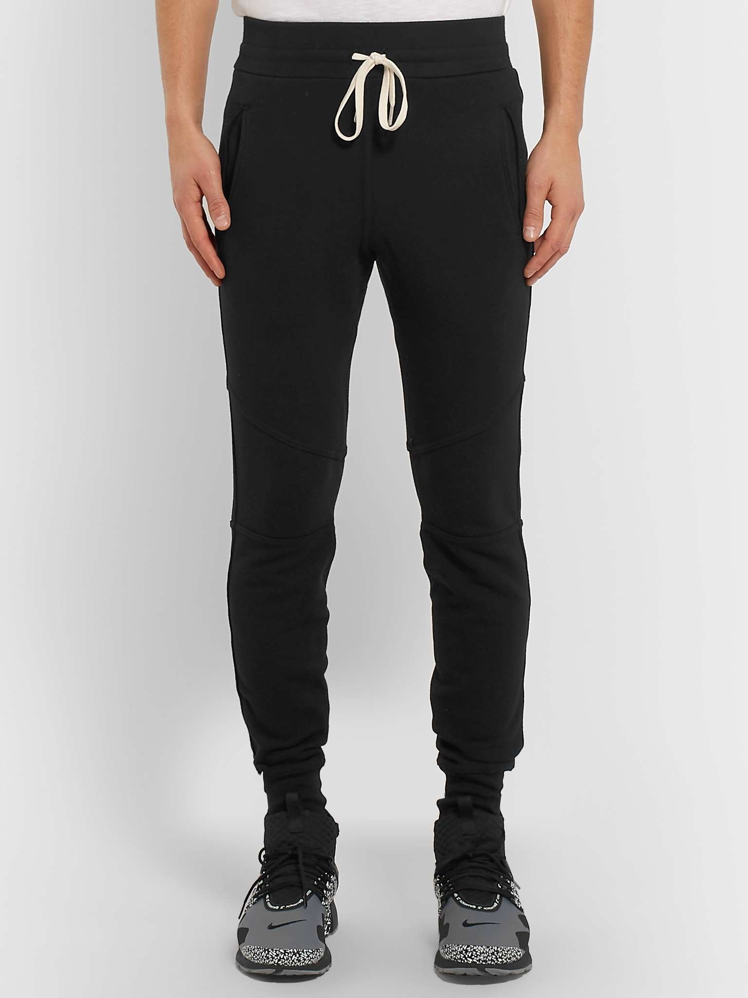 Escobar Slim-Fit Loopback Cotton-Blend Jersey Sweatpants - 4