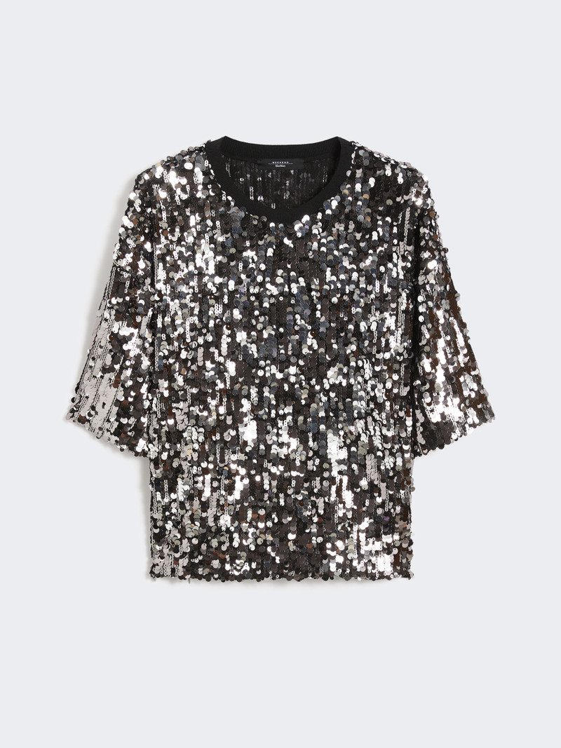 CACAO1234 Tulle and sequin top 1