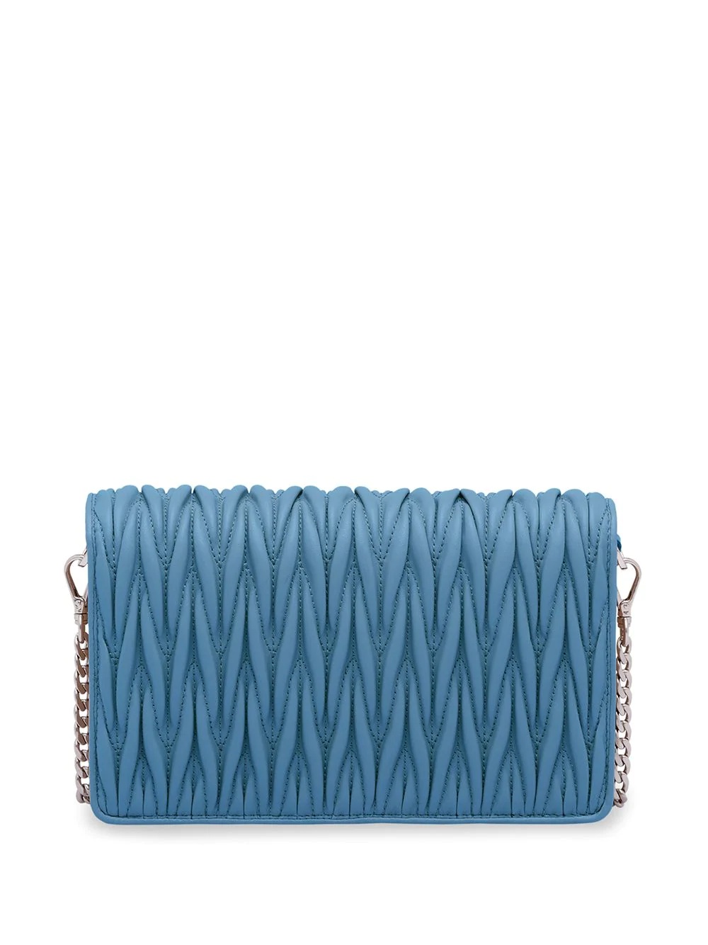 matelassé leather clutch bag - 3