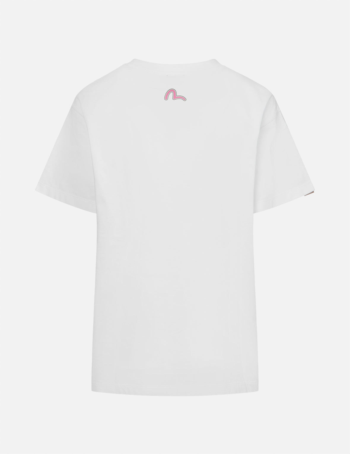 LOGO PRINT AND DARUMA EMBROIDERY BADGE BOYFRIEND T-SHIRT - 2