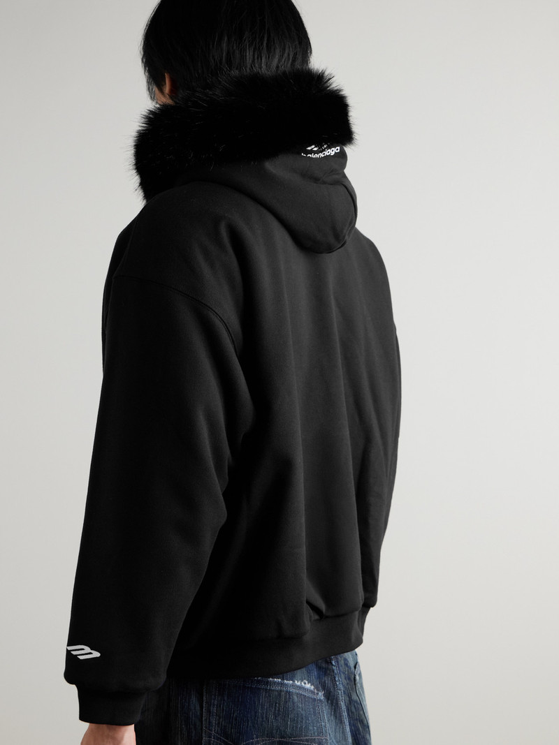 Plush-Lined Cotton-Jersey Hoodie 3