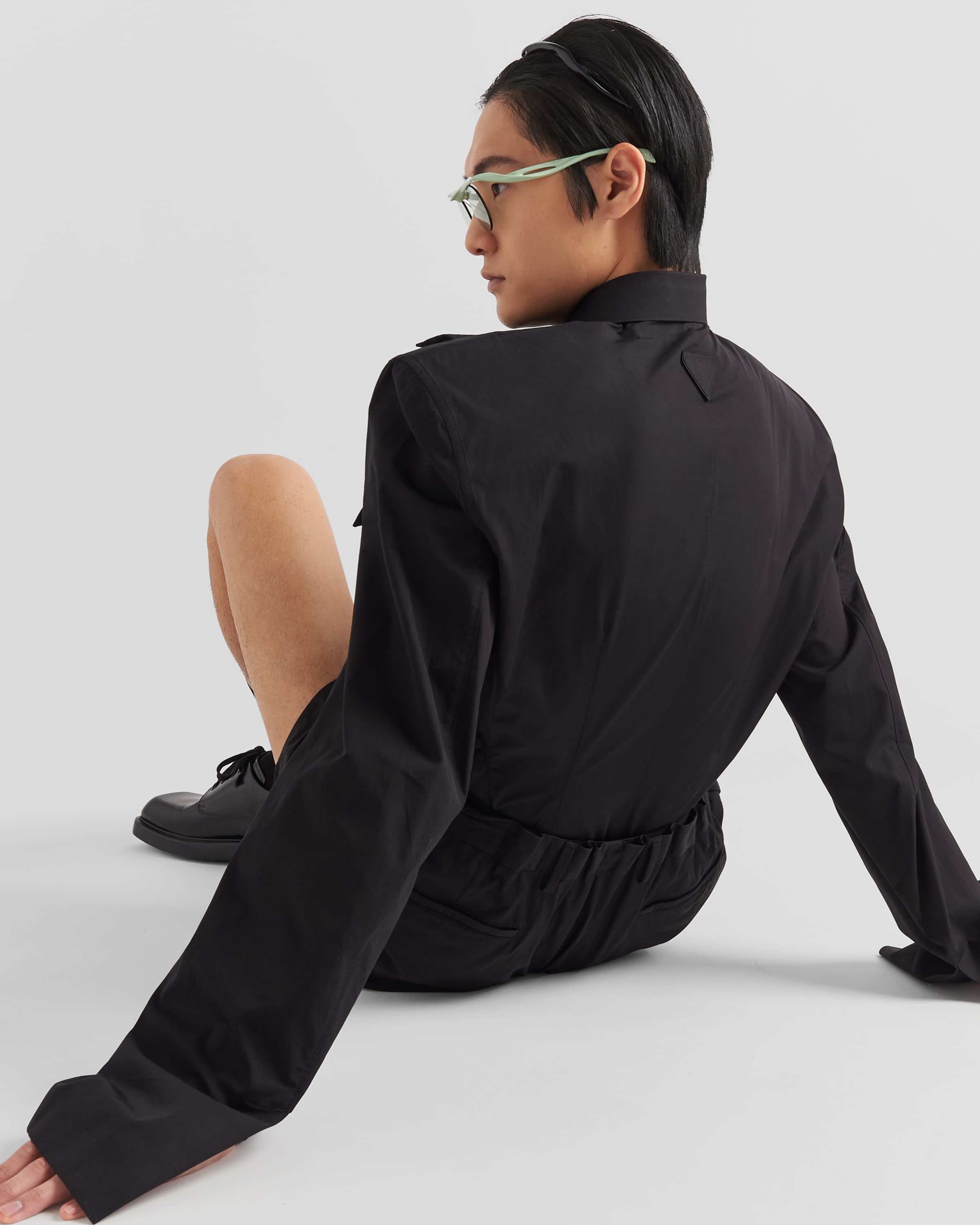 Single-breasted cotton jacket - 4