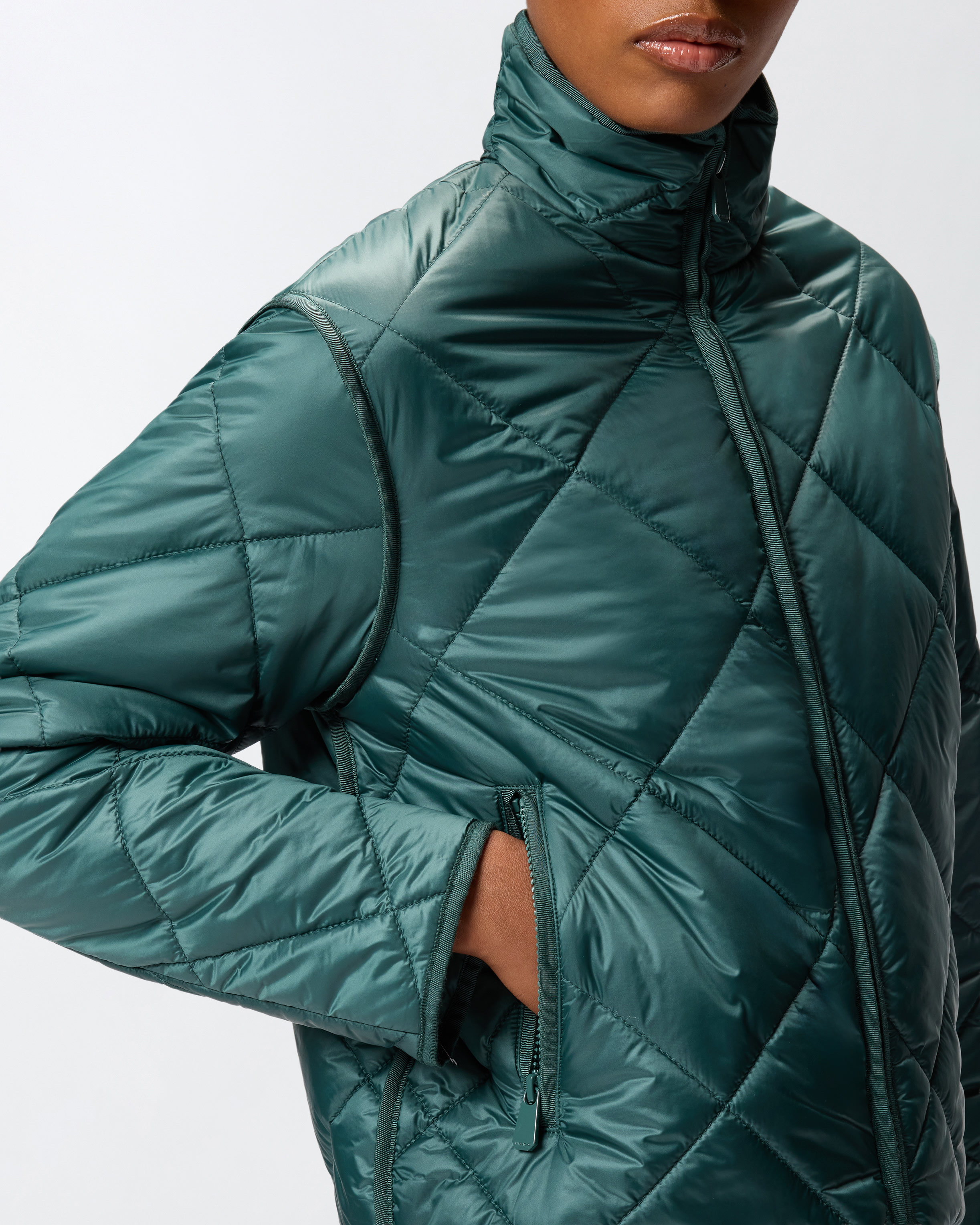 QUILTED TECHNICAL CANVAS JACKET - 5