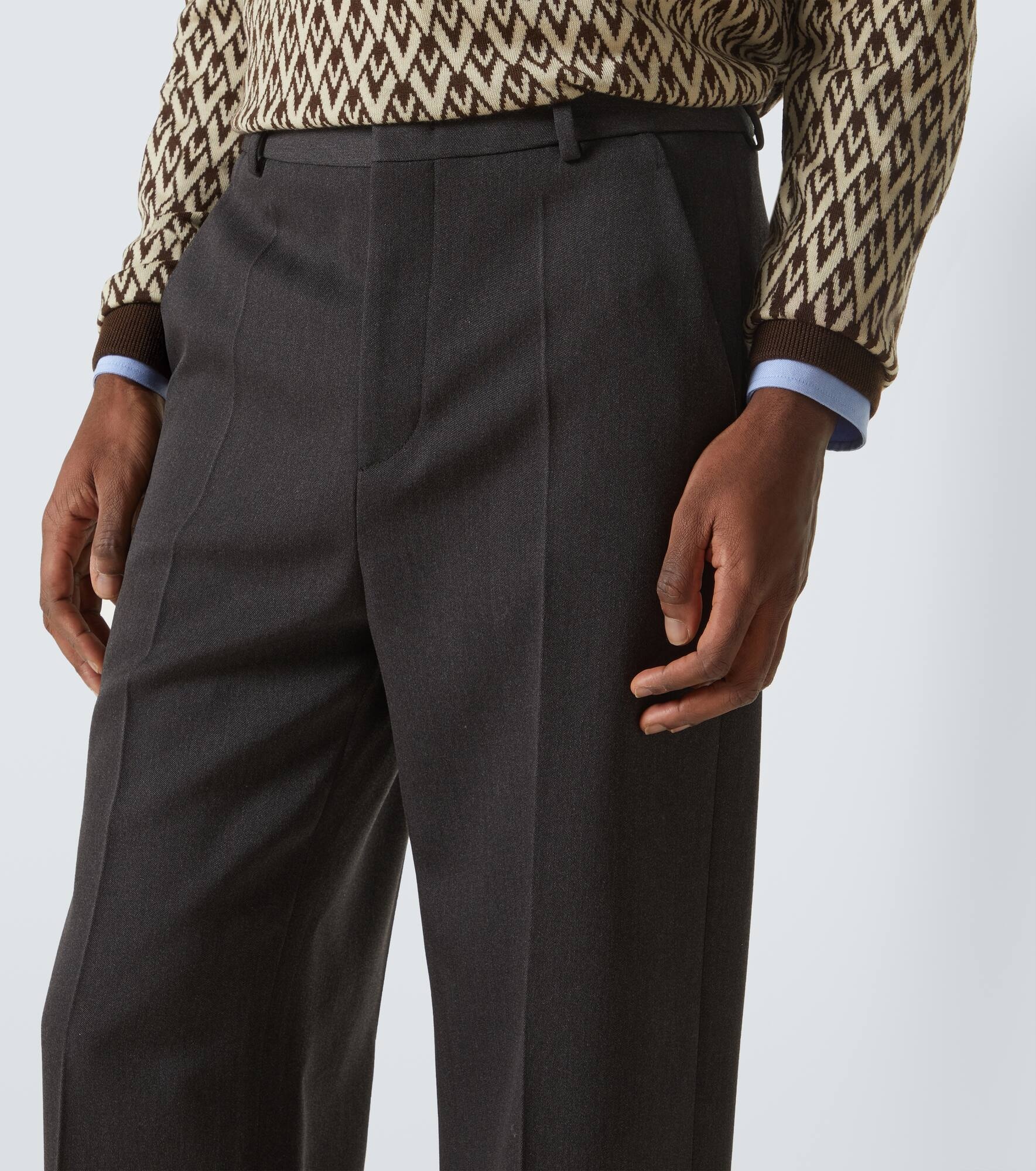 Virgin wool straight pants - 5