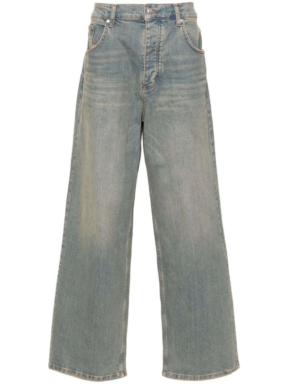 mid-rise wide-leg jeans - 1
