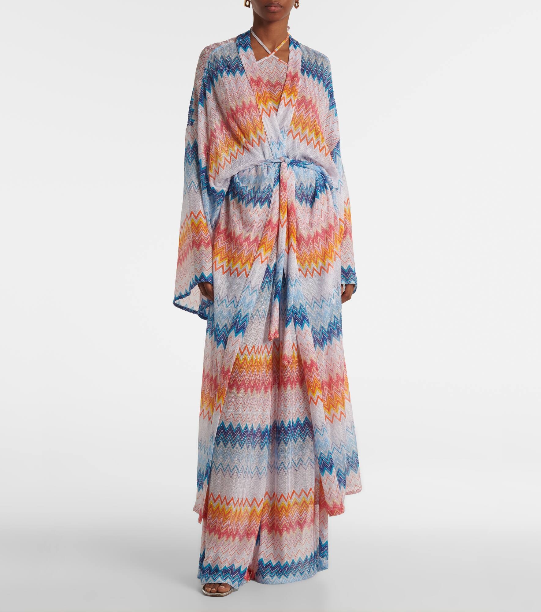 Zig Zag lamé beach cover-up - 6