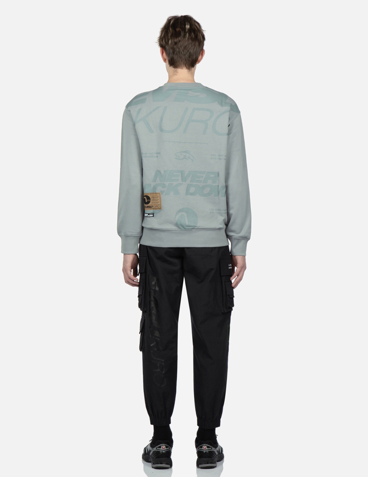Transparent Seagull Badge Logo Print Sweatshirt - 6