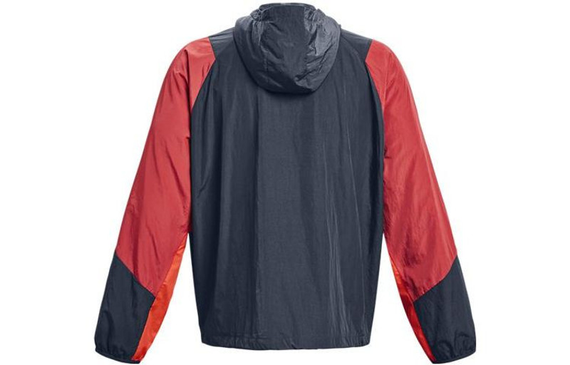 Under Armour Under Armour Rush Woven 1/2 Zip Anorak Jacket 'Red Grey' 1377183-044 outlook