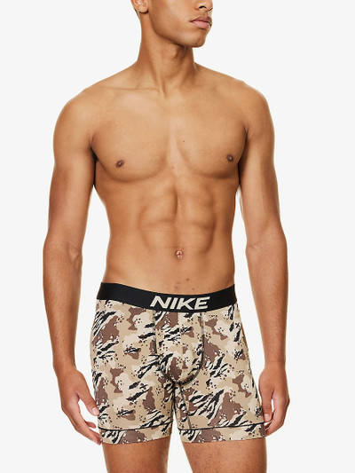 Nike Camo-print branded-waistband stretch-woven boxer briefs outlook