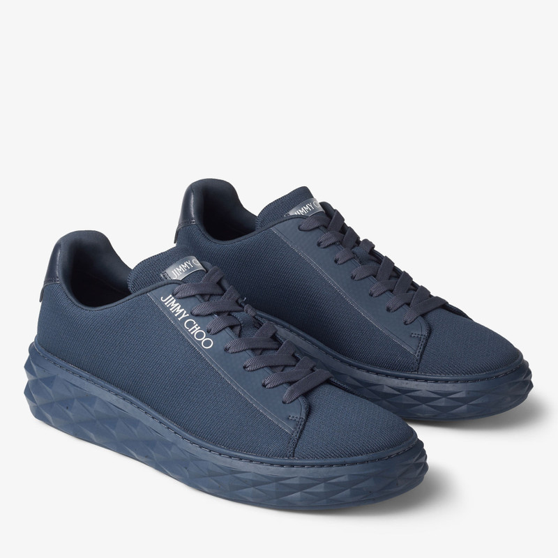 Diamond Light Maxi M Navy Knit Trainers 2