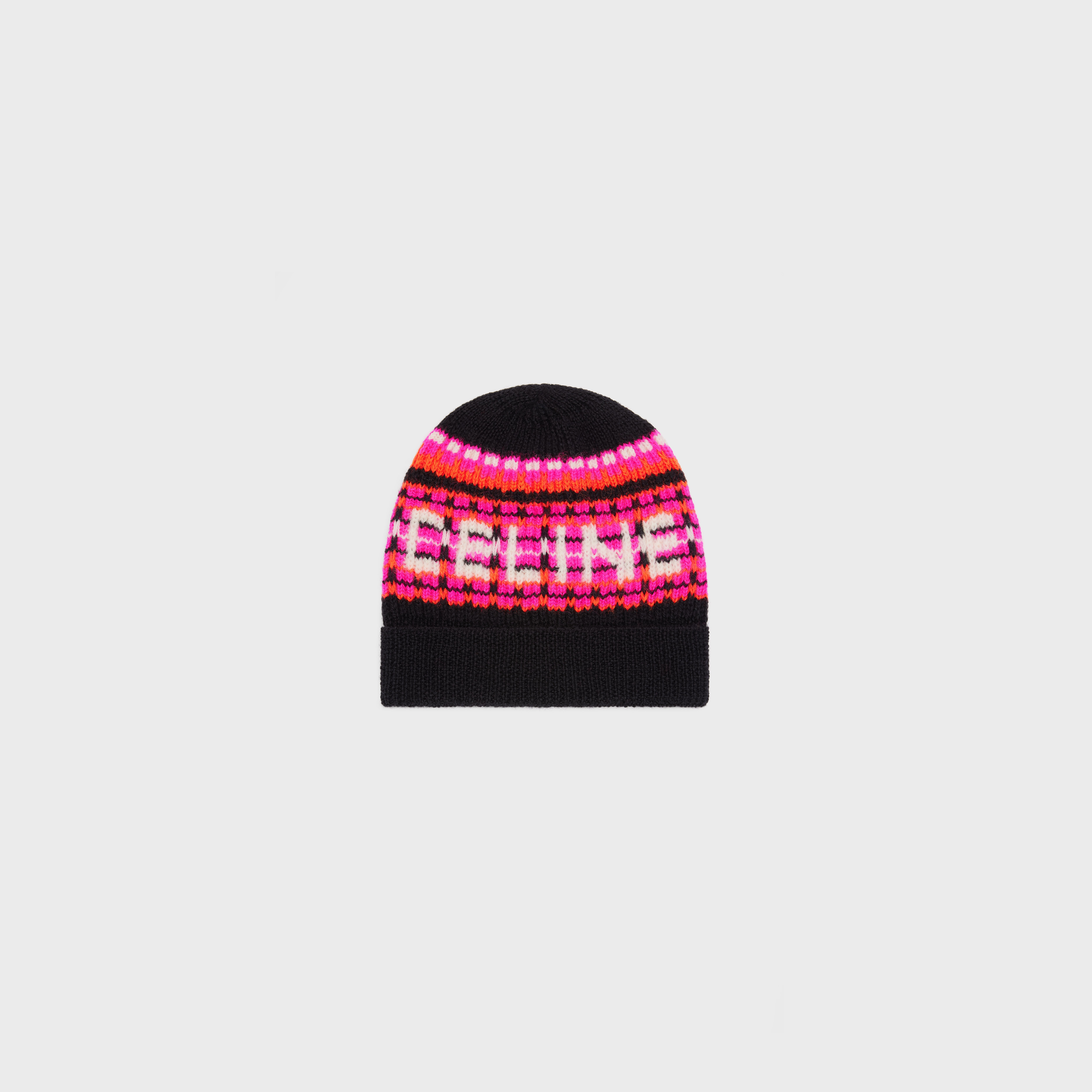 CELINE BEANIE IN SKI JACQUARD WOOL - 1