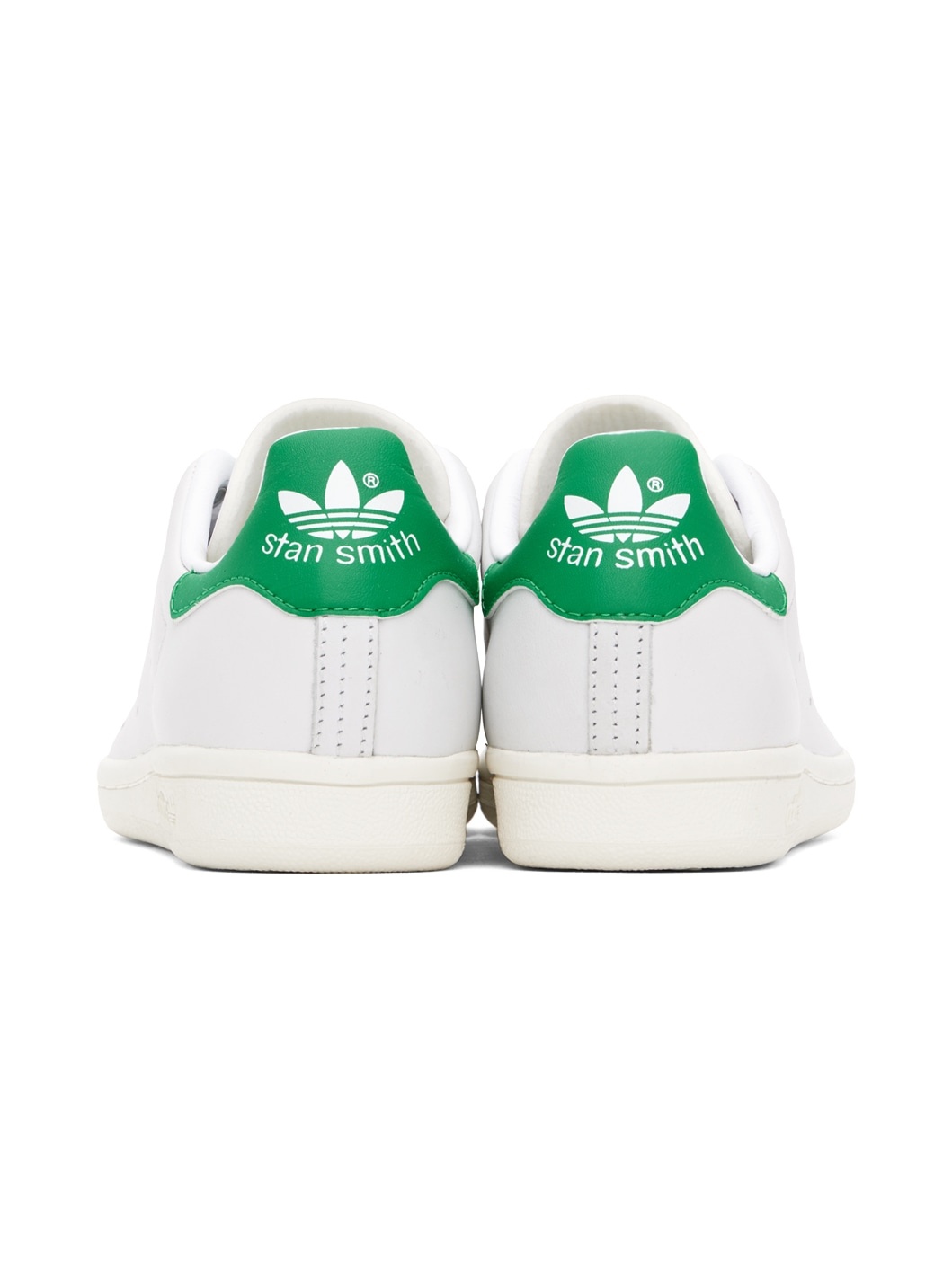 White & Green Stan Smith 80s Sneakers - 2