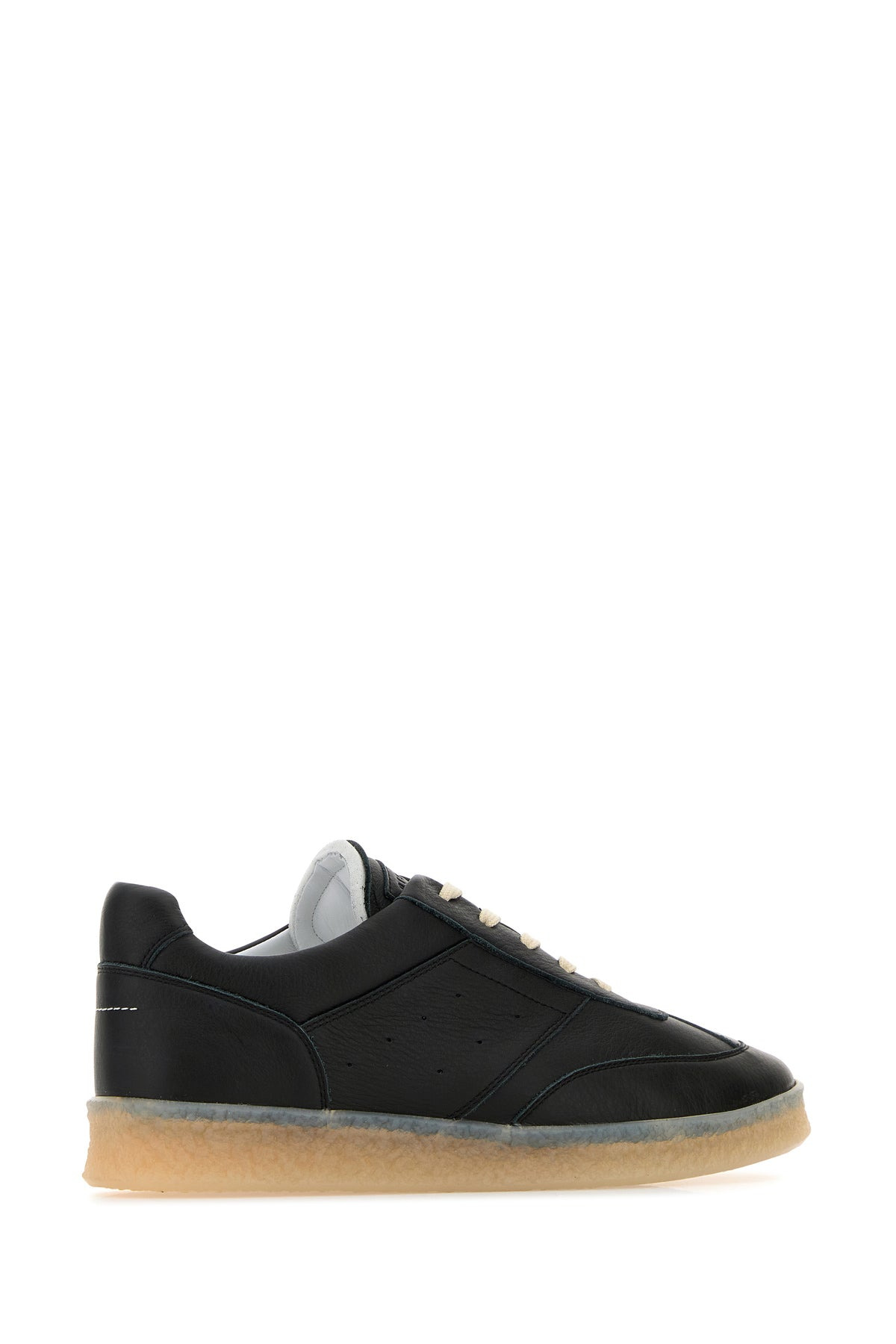 Black leather sneakers - 3
