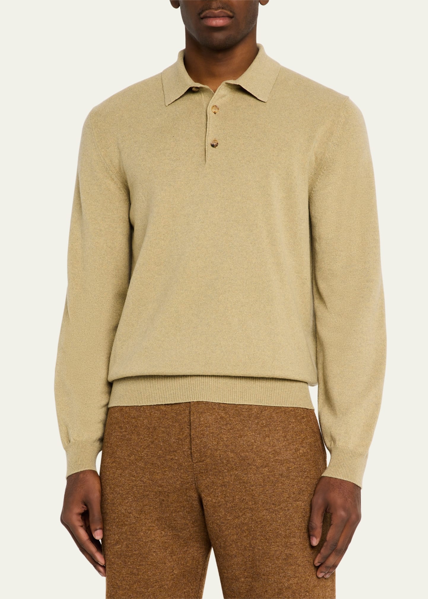 Men's Arona Baby Cashmere Polo Sweater - 4