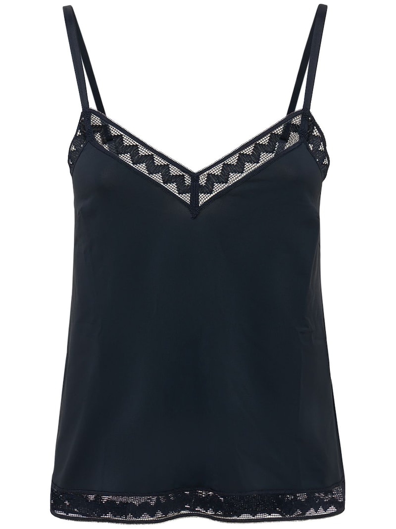 Sandra camisole top w/ lace detail - 1