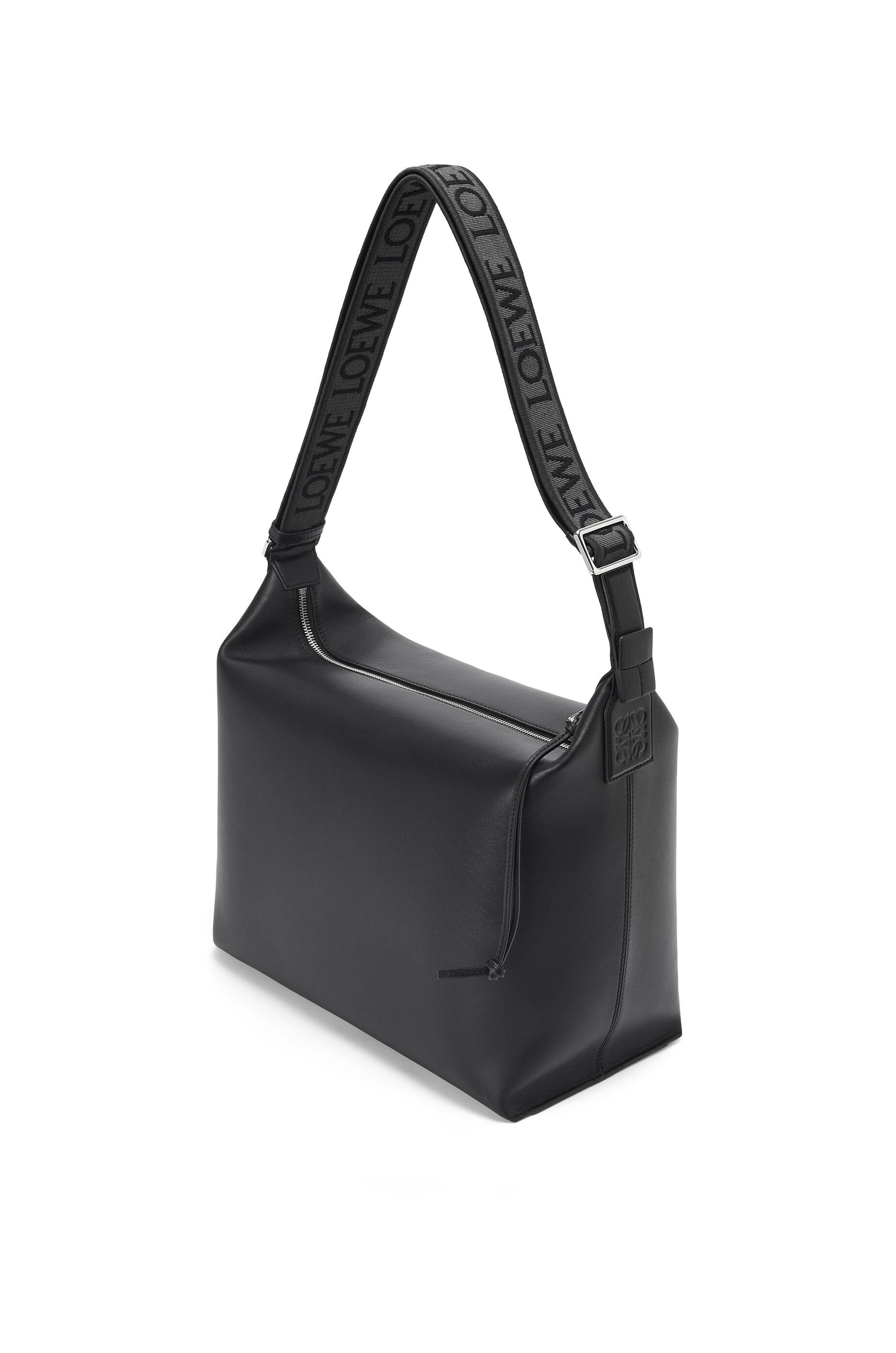 Cubi Crossbody bag in supple smooth calfskin and jacquard - 1