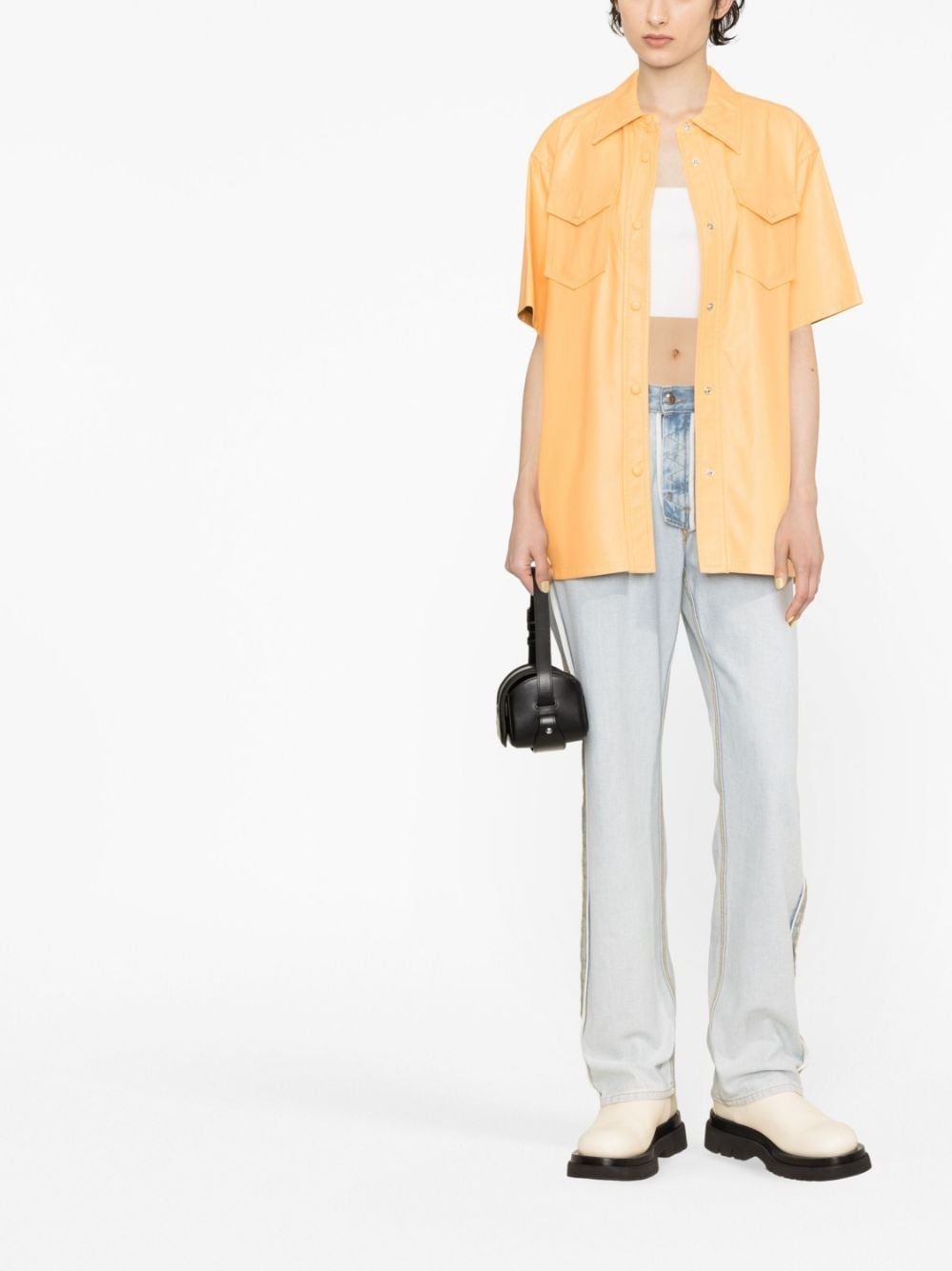 Norea faux-leather shirt - 2