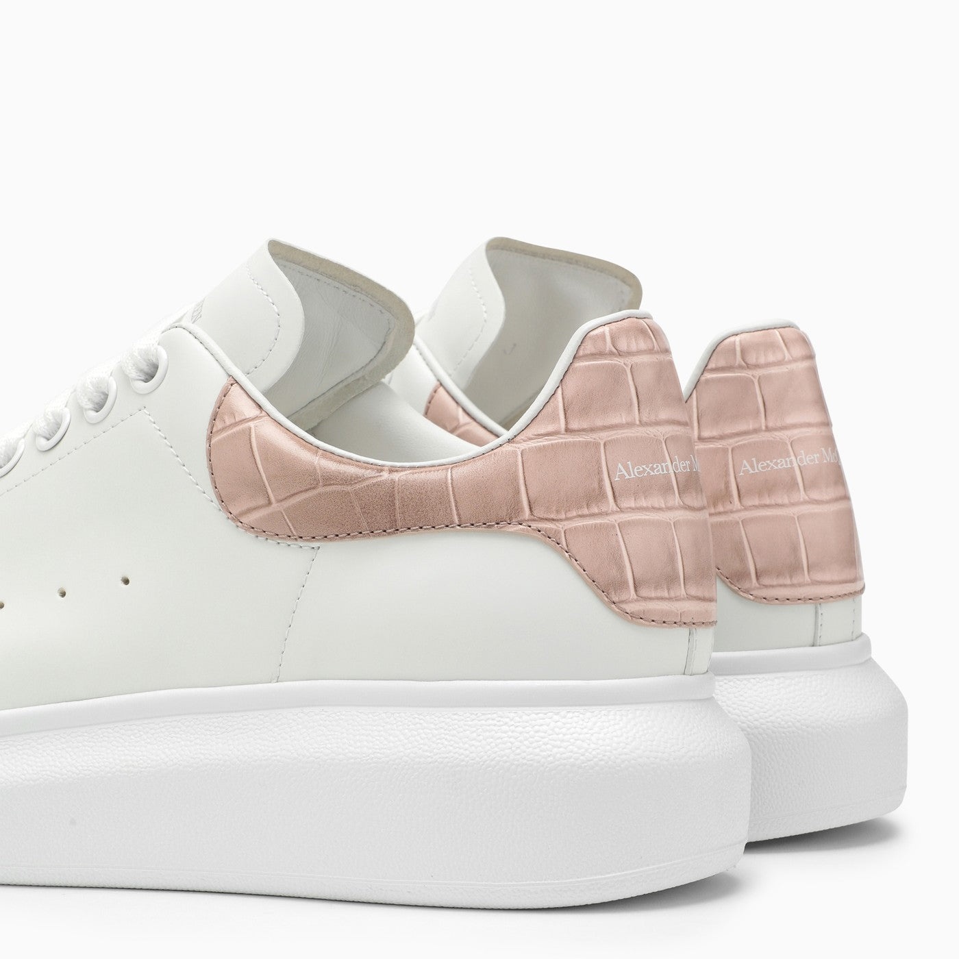 Alexander Mc Queen White And Clay Oversized Sneakers - 5