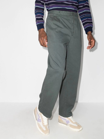 Carhartt Salford herringbone straight-leg trousers outlook