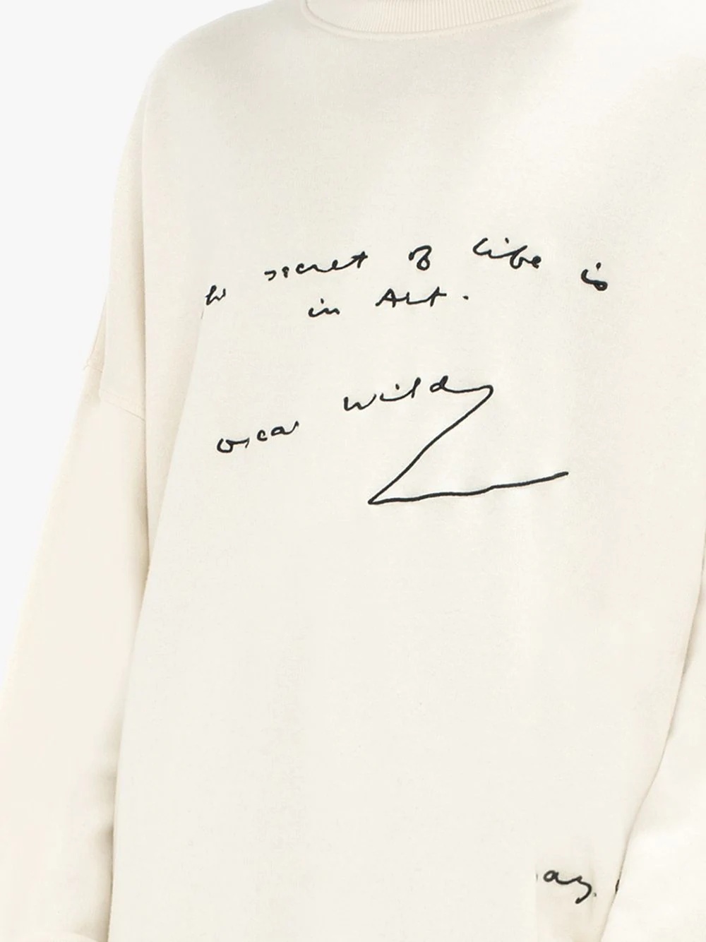 Oscar Wilde quote print sweatshirt - 5