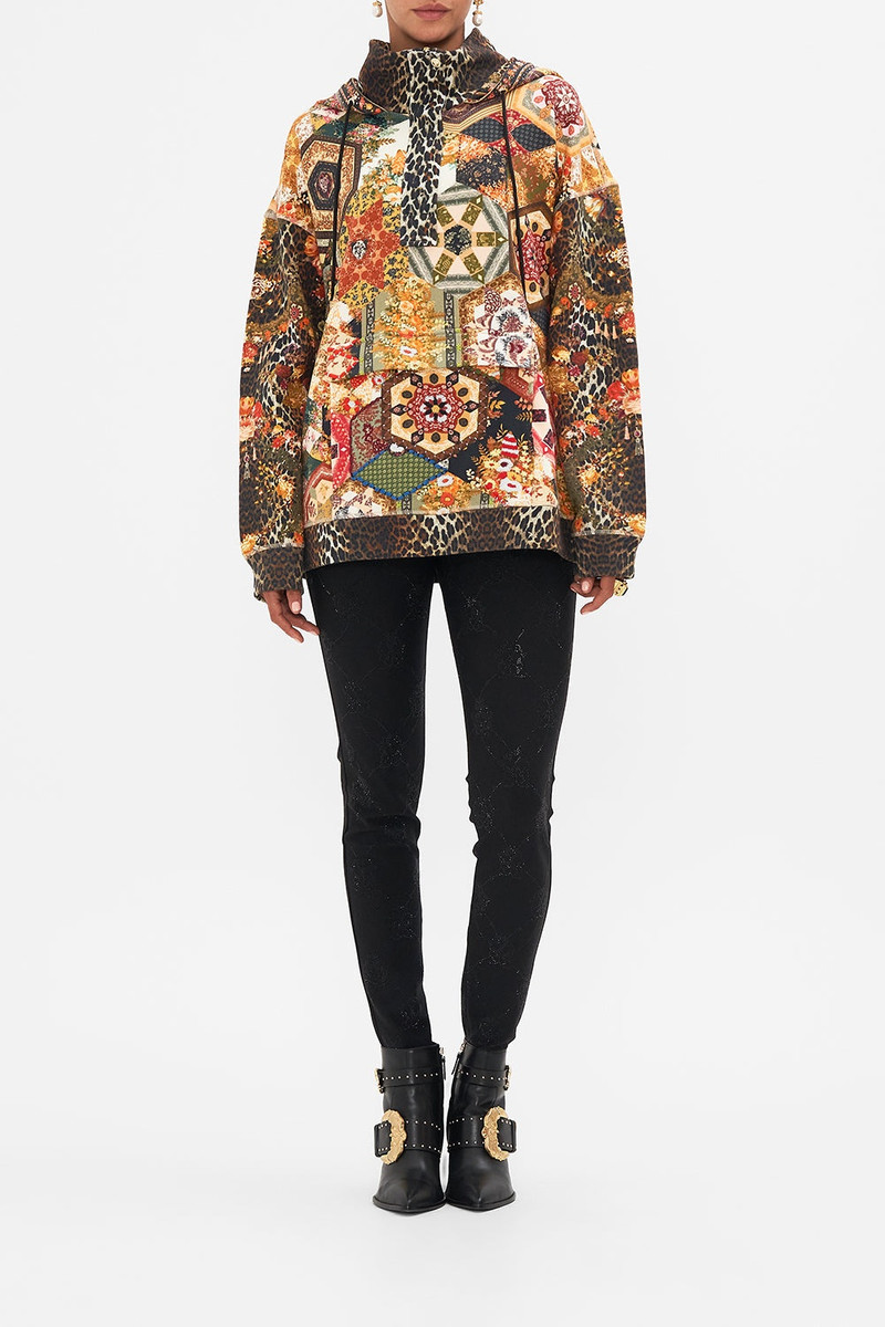 CAMILLA HALF ZIP HOODIE WITH POCKET FLAP outlook