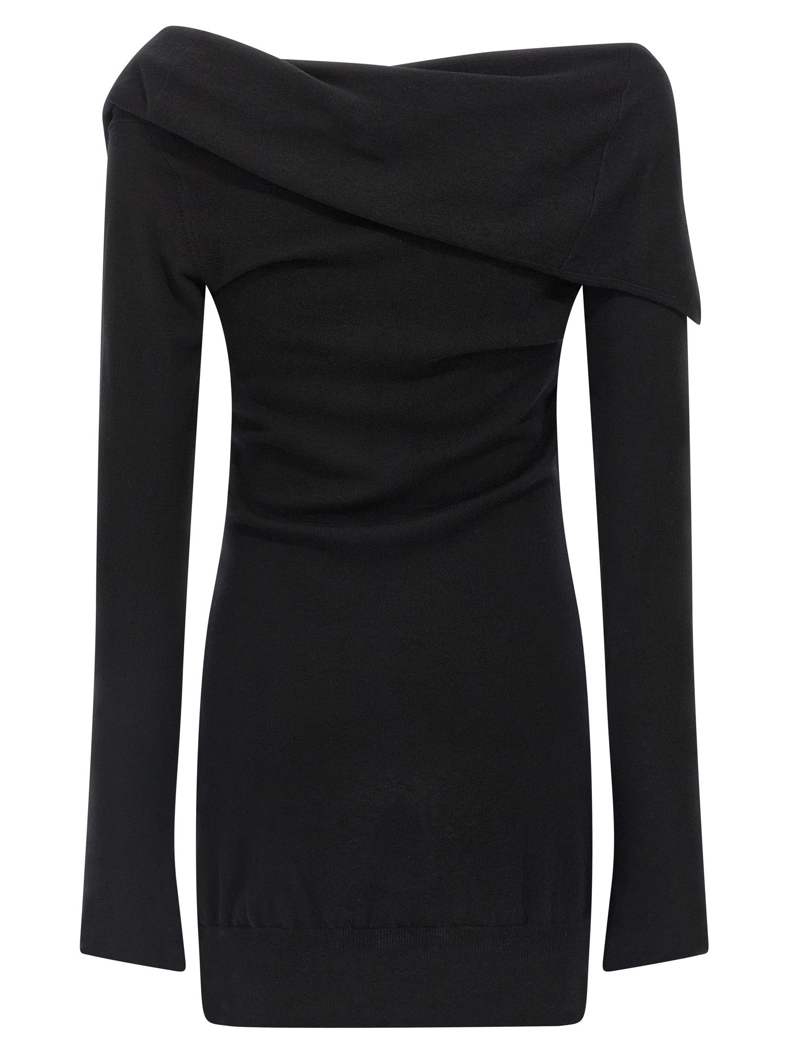 Cashmere Wool Dress Dresses Black - 3