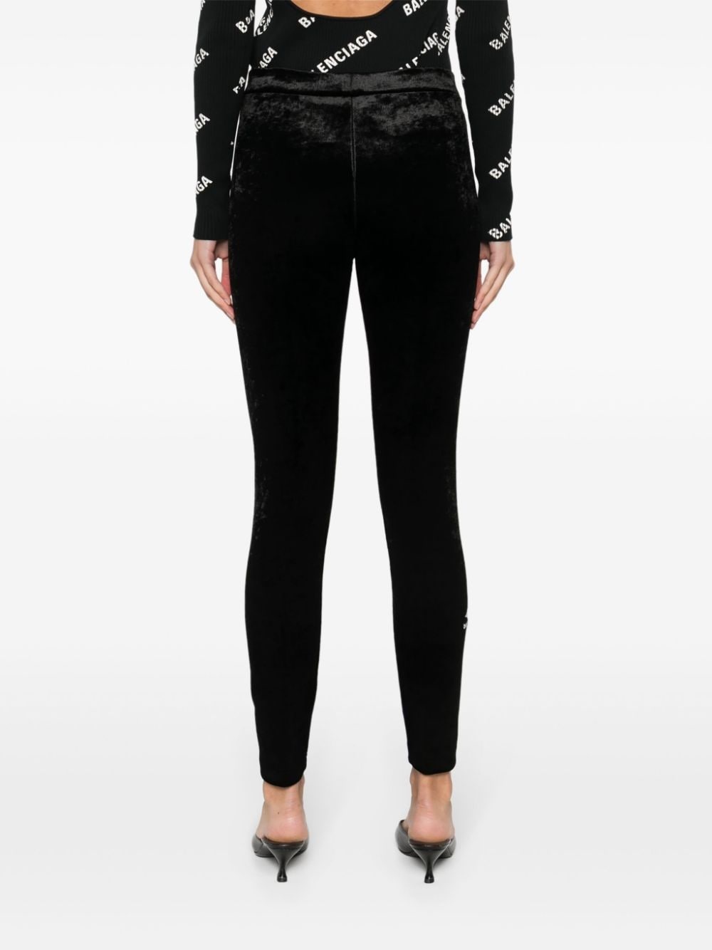 velvet ski leggings - 4